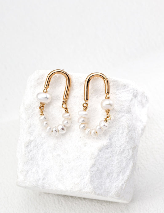 Timeless Elegance Minimalist Pearl Earrings