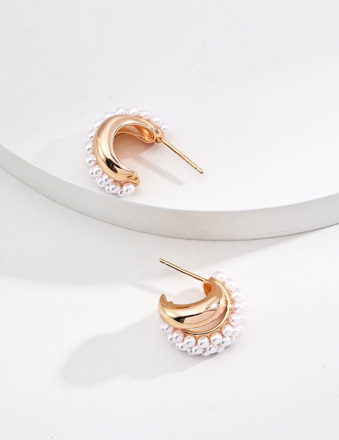 Chic Faux Pearl Statement Earrings