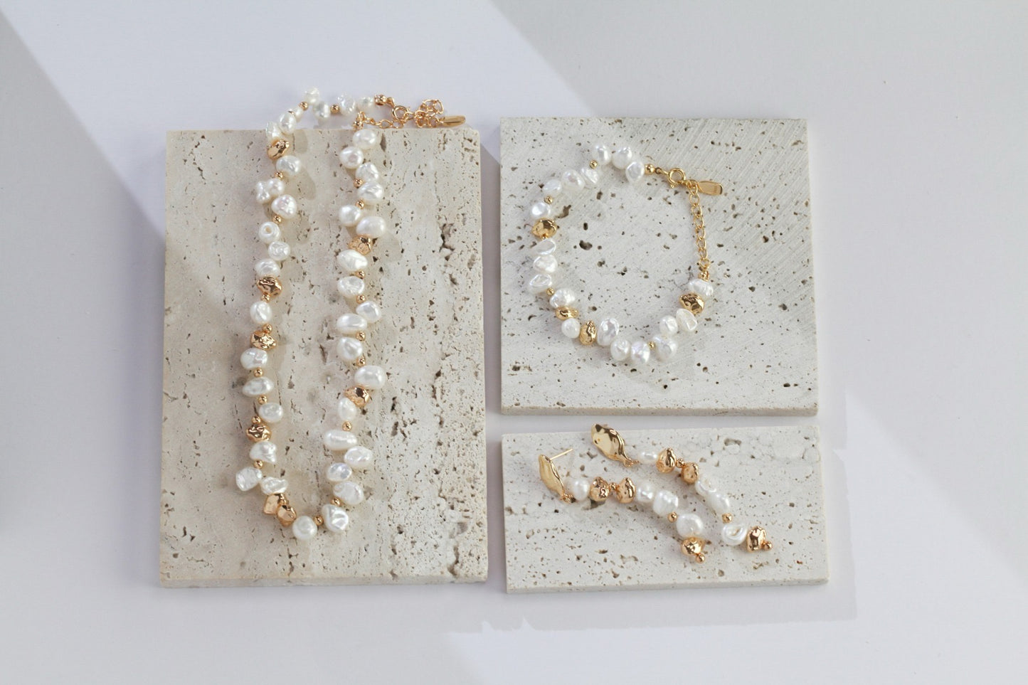 Organic Baroque Pearl Necklace