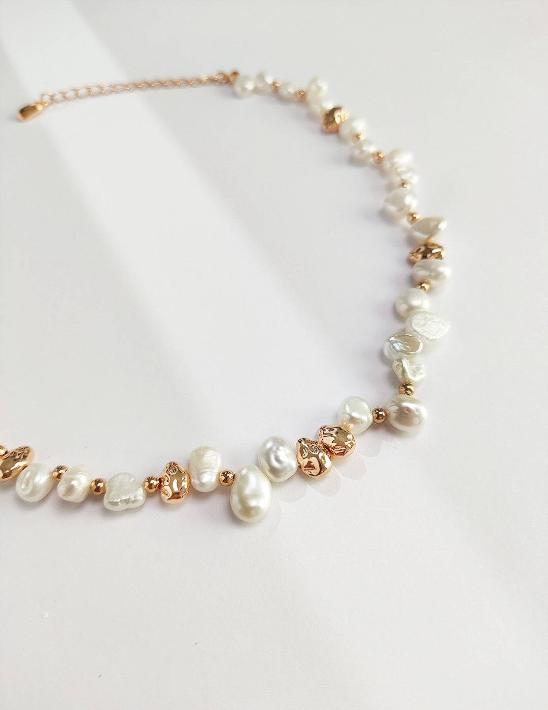 Organic Baroque Pearl Necklace