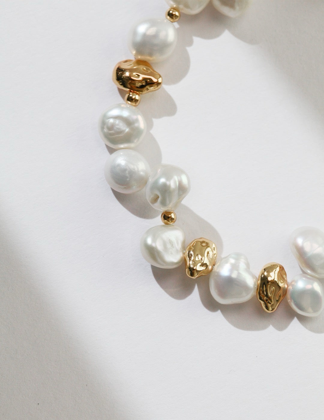 Organic Baroque Pearl Necklace