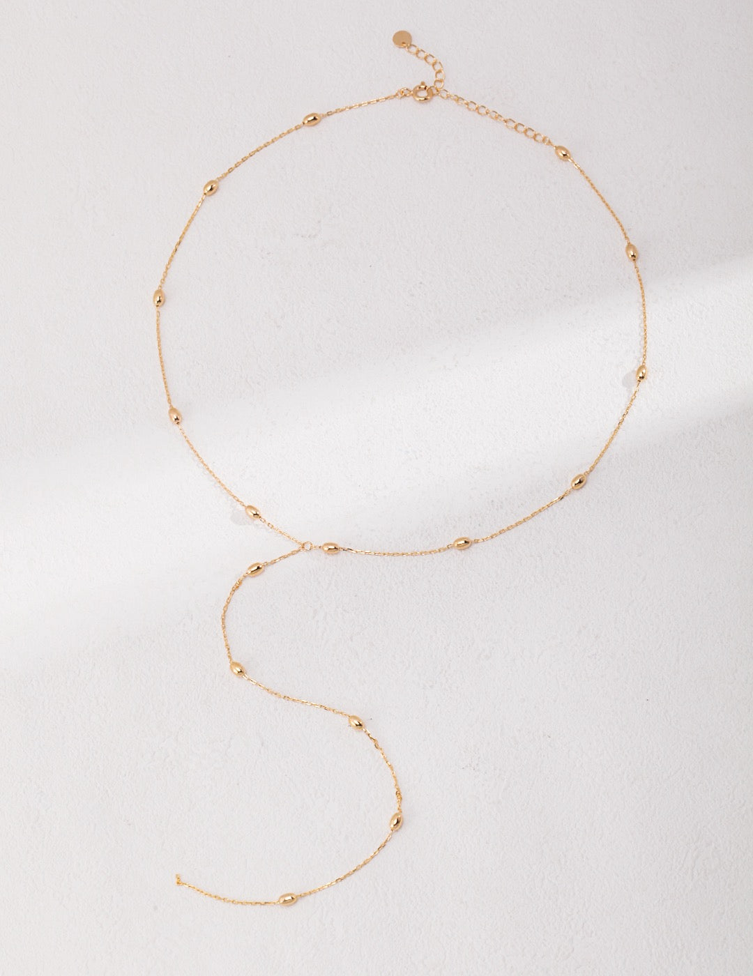 Sleek Long Sterling Silver Chain