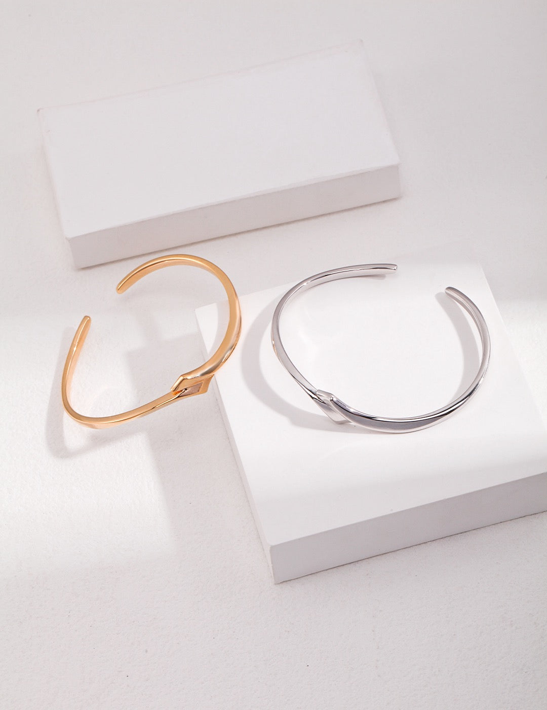 Unisex Minimalist Open Sterling Silver Cuff