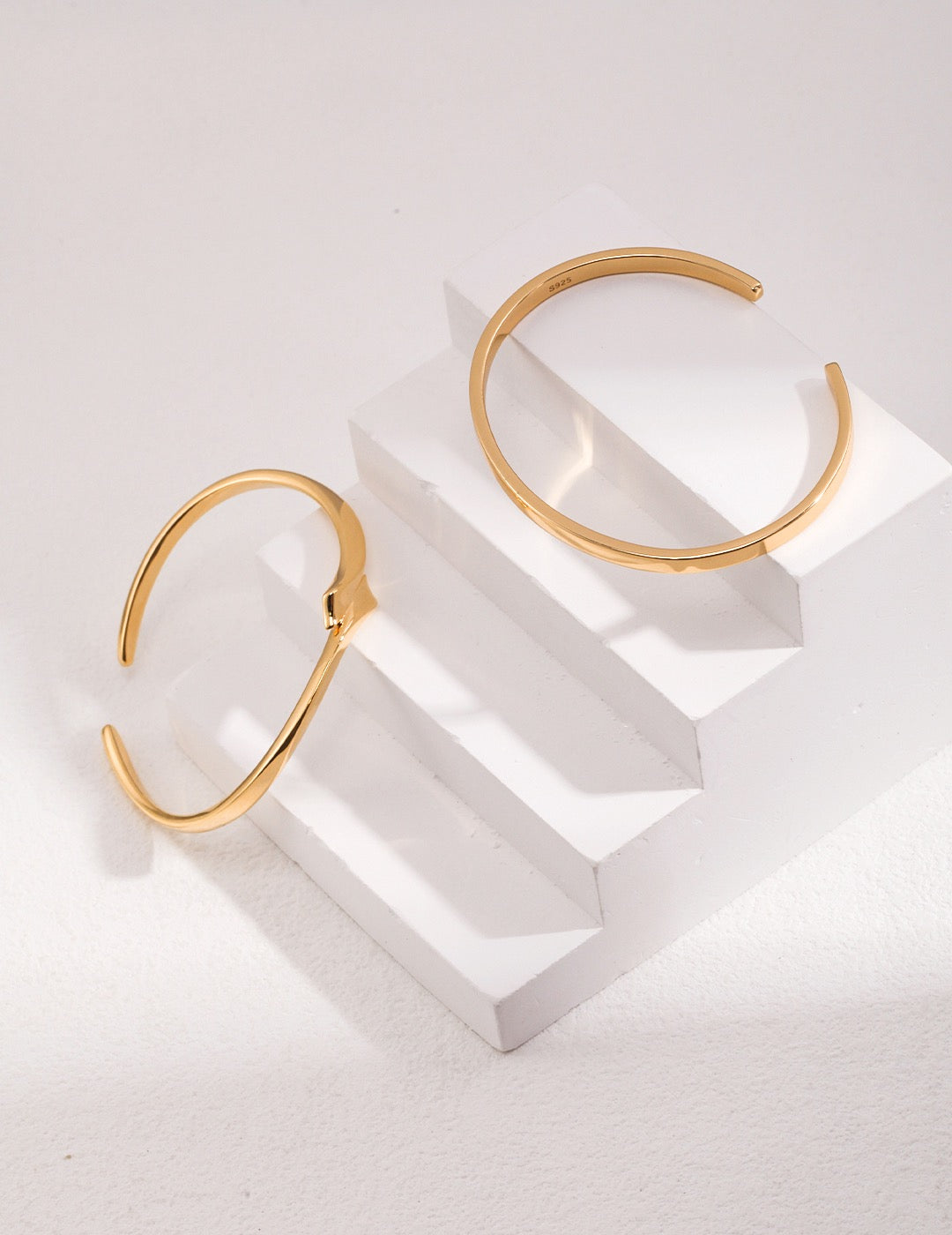 Unisex Minimalist Open Sterling Silver Cuff