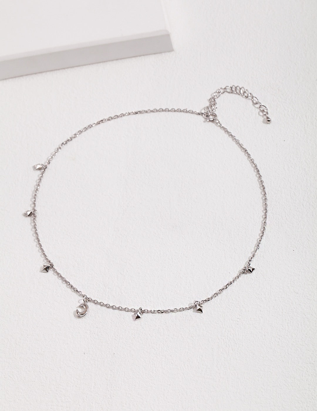 Minimalist Sterling Silver Necklace Stackable Star Moon Charms