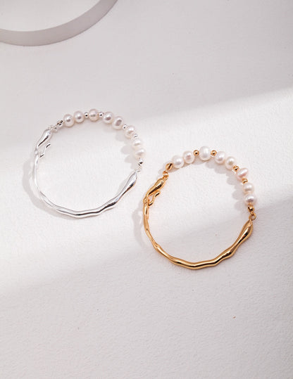 Perlenkettenarmband in Tropfenform