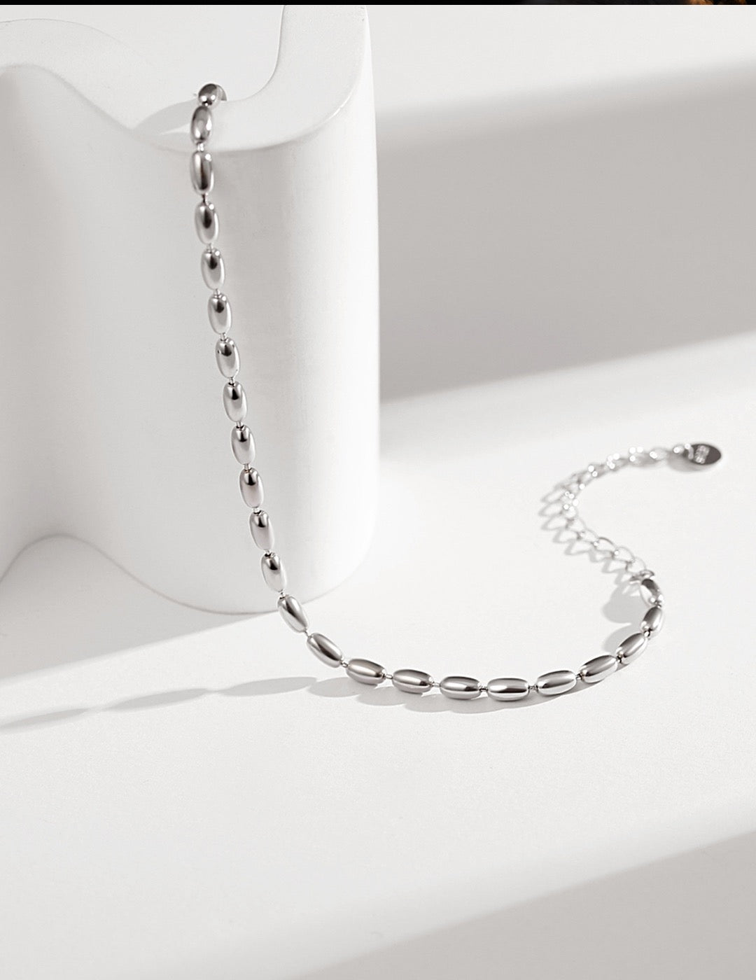 Minimalistisches Kettenarmband aus Sterlingsilber